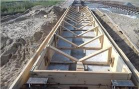 Строительство фундамента вагонных весов БАМ 14,5 метров